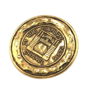 CHANEL Authentic Gold Brooch